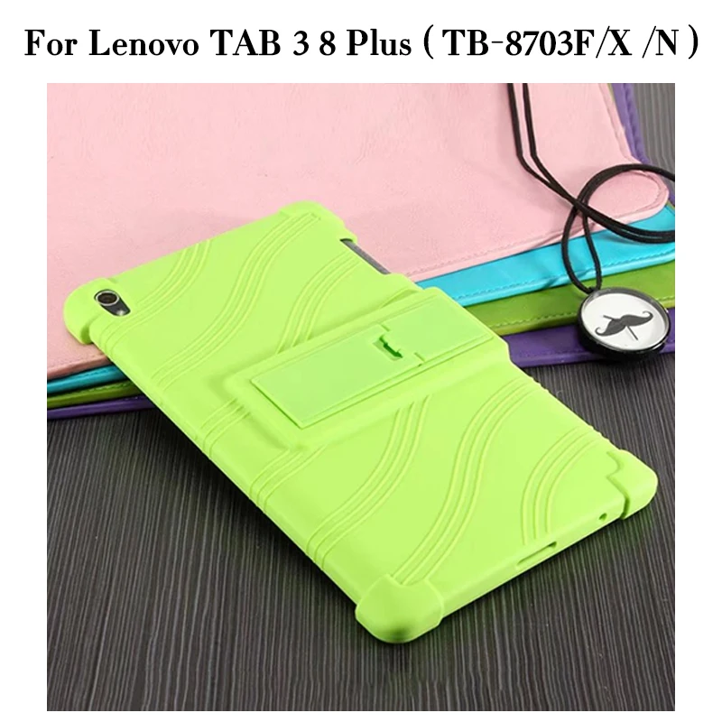 Чехол Slicon для lenovo TAB 3 8 Plus 8703x TB-8703N/F 8," планшетный ПК Защитный чехол для lenovo Tab 4 8 Plus TB-8704X/F/N - Цвет: TAB3 8 Plus-green