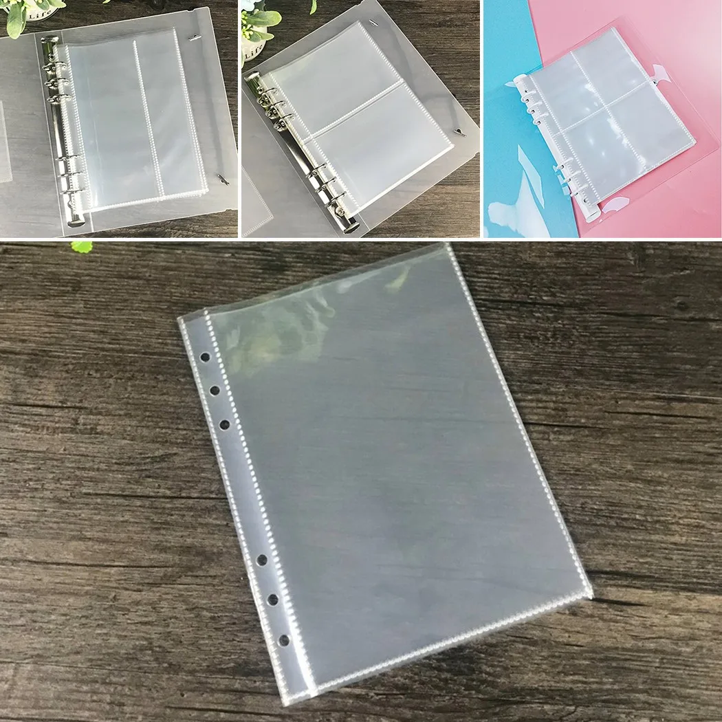 10 шт. стандартные конверты A5 1 P 2 4 прозрачный фотоальбом Binder Refill внутренние рукава