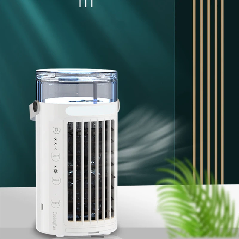 

Desktop water mist fan Delicate spray water cooling fan 5V Mini USB fan Vertical air conditioner auxiliary air supply