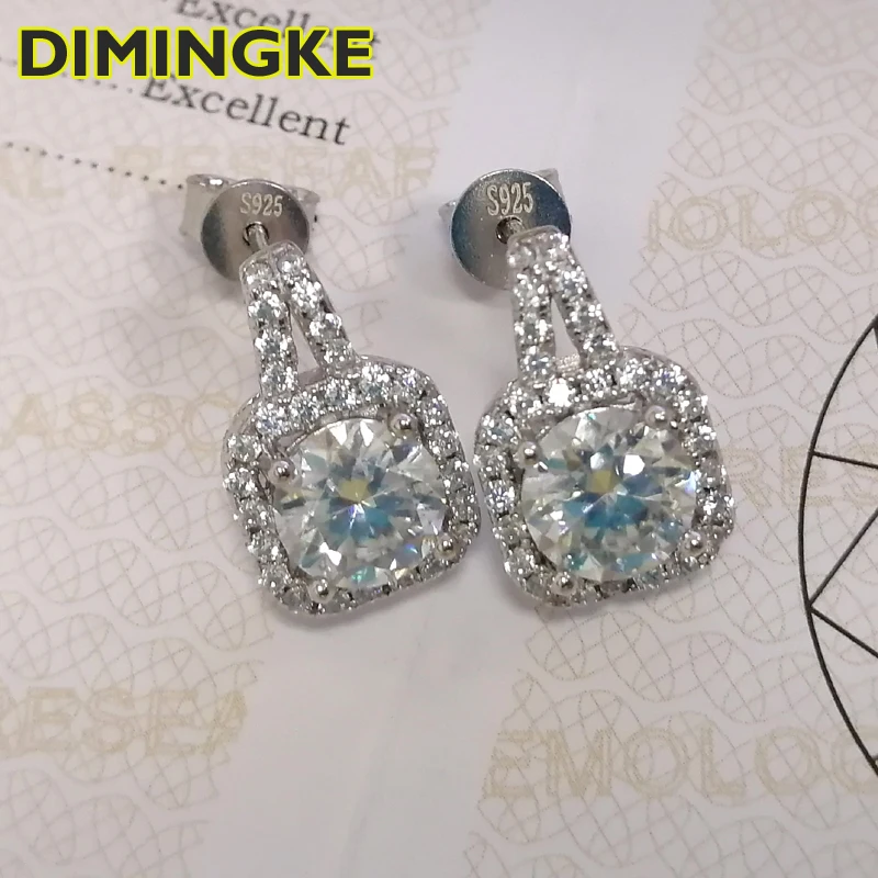 

Серьги женские из серебра 925 пробы с бриллиантами, 1 карат, 6,5 мм