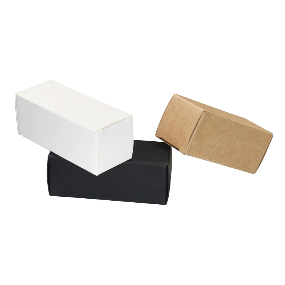 

50Pcs Kraft Paper Party Gift Packaging Small Box Lipstick Cosmetic Packing Craft Paper Boxes Perfume Oil Bottle Package Boxes