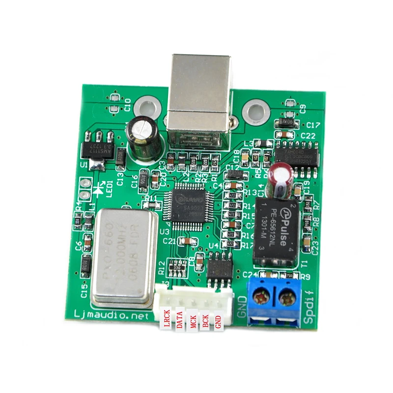 USB to SPDIF Coaxial I2S Processor TE7022 Chip Supports 24-bit 96K Sampling DAC Assembled Board LJM | Электроника