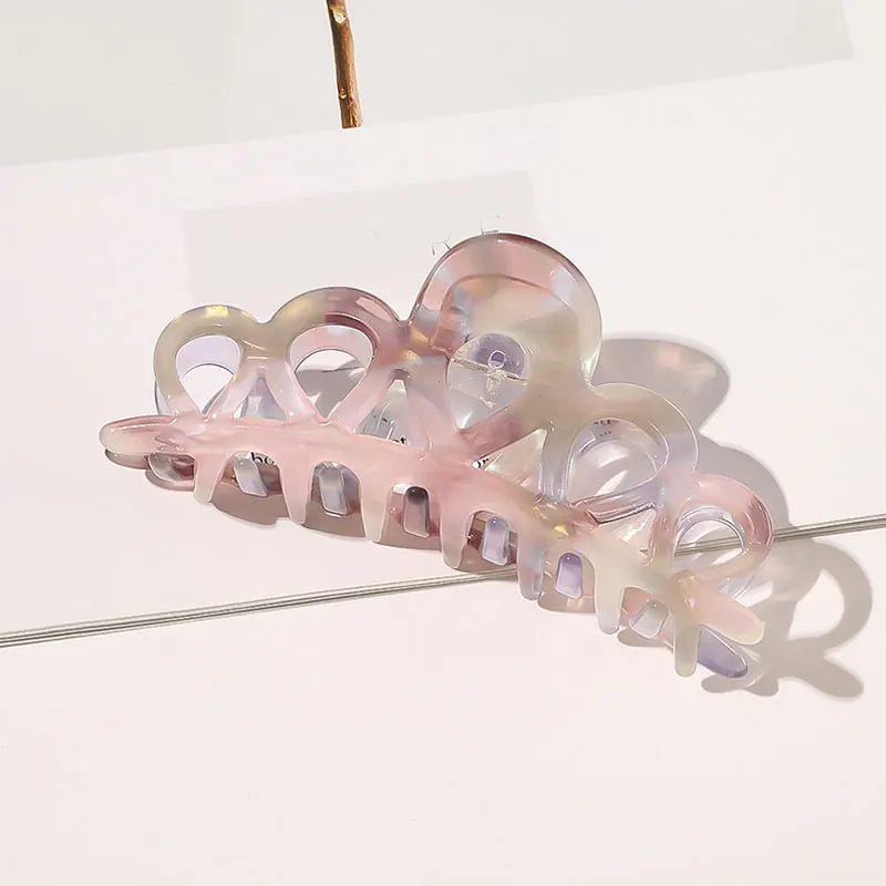 

Plastic Hair Grab Clip Acetate Hair Clip Hair Accessories Geometric Barrette Ponytail Hairpins Large Hair Claw