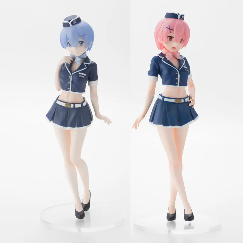 22 см оригинальный Re: жизнь в другой мир от нуля Rem и Ram авиакомпаний из ПВХ