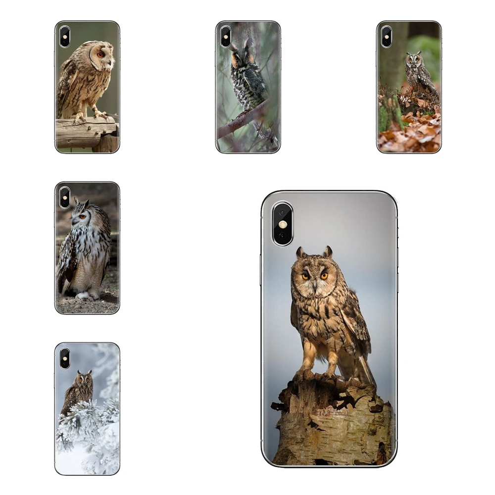 Длинноухий Сова Asio с вырезами в европейском стиле для huawei P Smart Y6 P8 P9 P10 рlus Nova P20 Lite