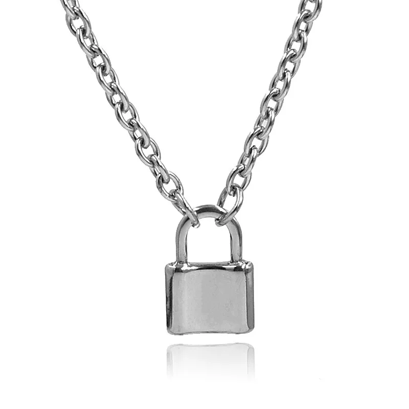 Ожерелье женское из нержавеющей стали длинная цепочка серебристого цвета с