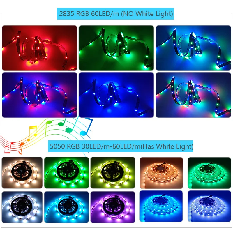 Bluetooth контроллер RGB 2835 Светодиодные ленты светильник 5 10 м 15 20 SMD 5050