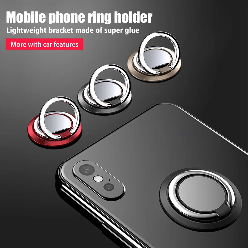 

High quality metal Mobile Phone Finger Ring Holder Telephone Support Accessories Magnetic Car Bracket Socket Stand For iPhone