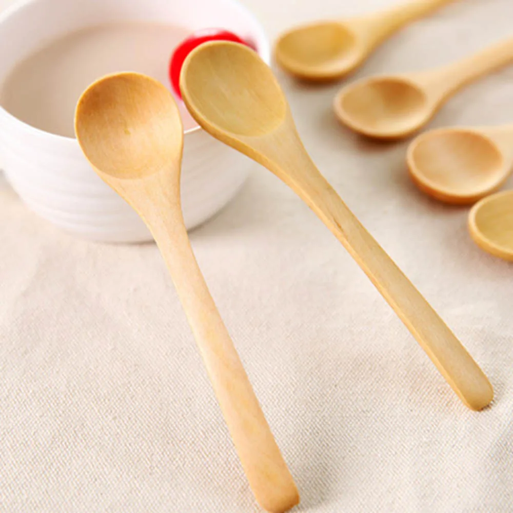 5 шт. деревянные ложки столовые приборы для детей | Дом и сад