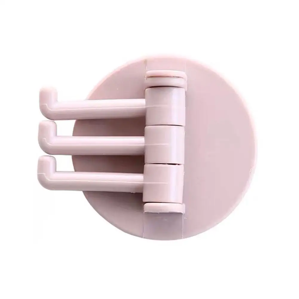 

Rotatable Seamless Adhesive Hook Strong Bearing Stick Wall supplies Hook Kitchen Hanger Bathroom Kitchen Hooks J2N2