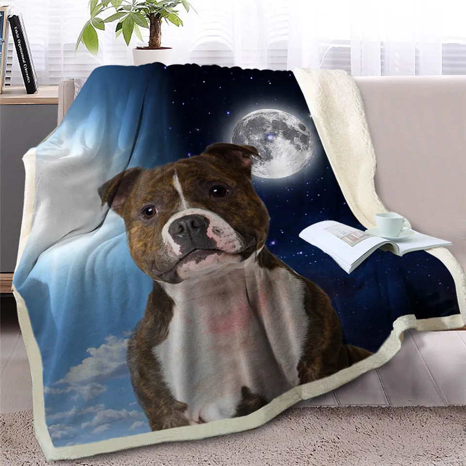 Blesslive одеяло для питомца собаки шерпы на кровать 3D Border Collie Throw Одеяло покрывало для животных день и ночь небо пейзаж чехол для дивана
