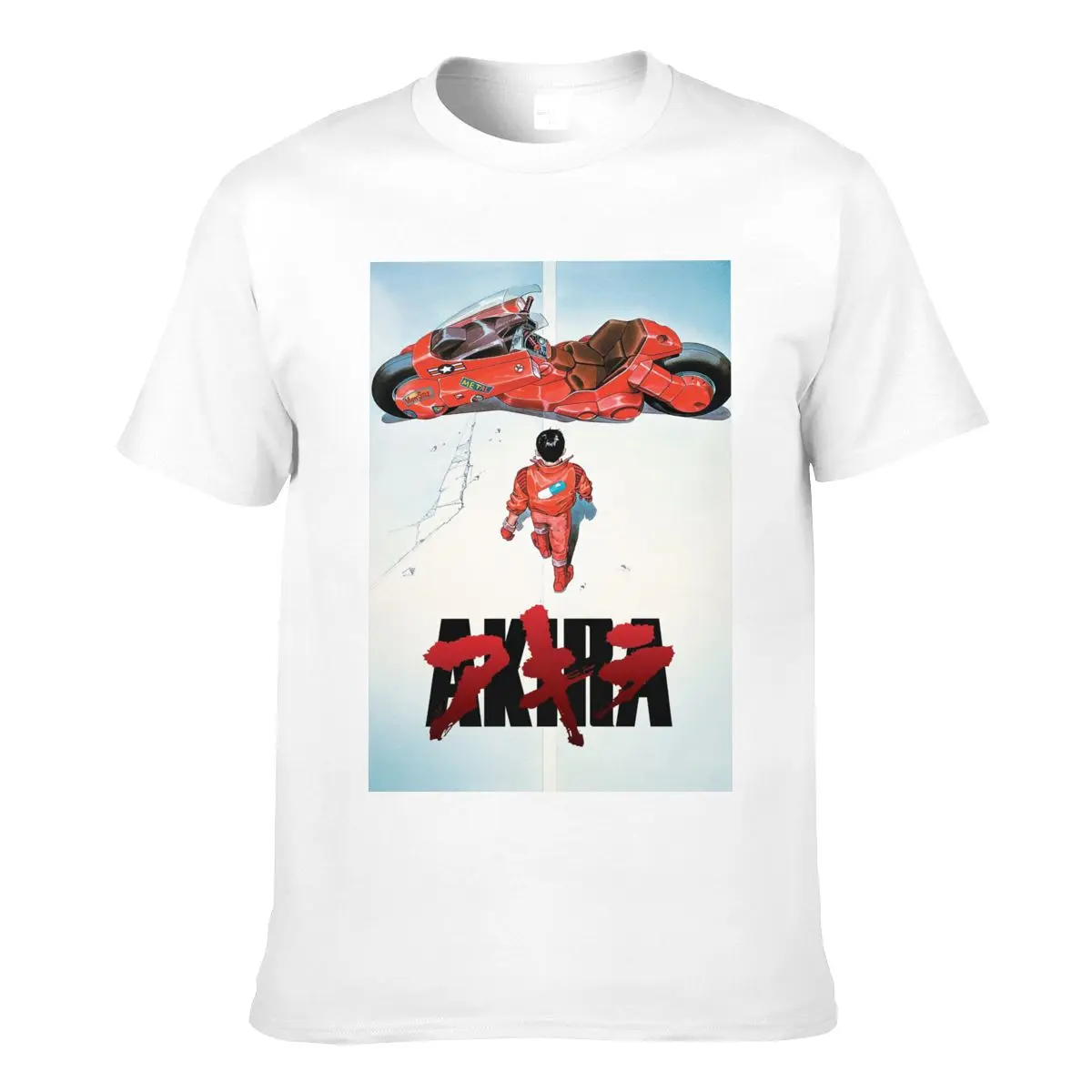 

Akira Movie Poster T Shirt Japanese Anime Oversize Awesome T-Shirt Graphic 100 Cotton Tee Shirt Men