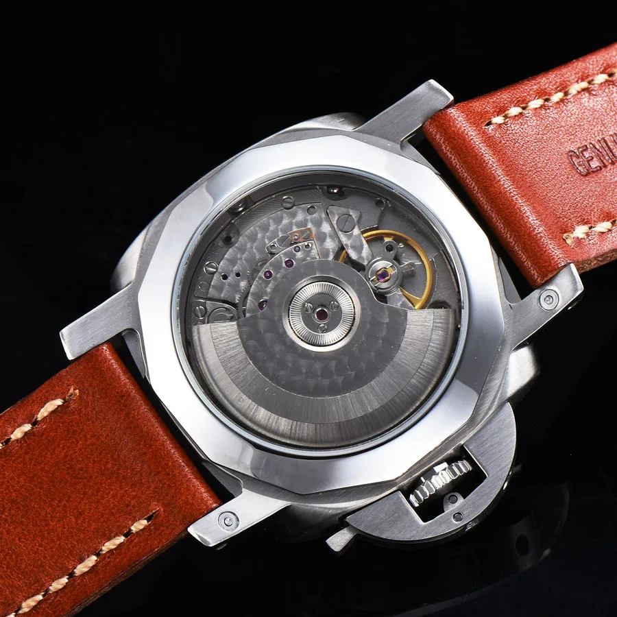 Мужские автоматические механические часы водонепроницаемые светящиеся с датой