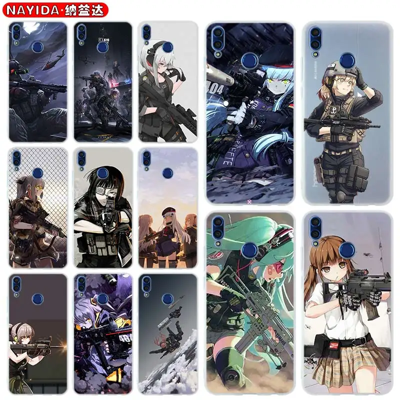 

Silicone Soft Silicone Case For Huawei Honor 30 20 10 7a Pro 9 9X Lite 30a 9a 8a 8X 10i 20i Cover anime with guns