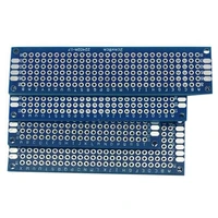 universal pcb 5x7cm 4x6cm 3x7cm 2x8cm blue double side prototype pcb printed circuit board for arduino soldering board