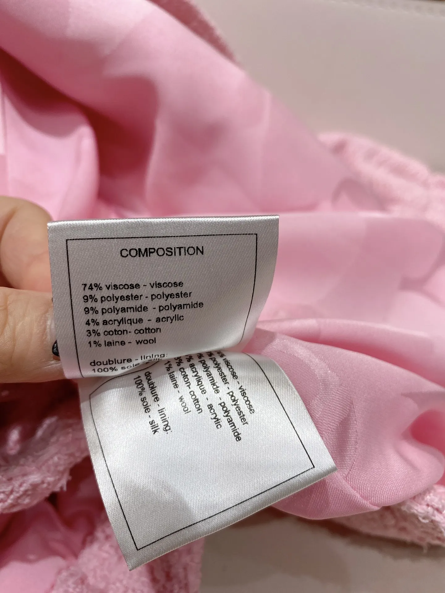 

Tweed Pink Coats Women Good Quality O-neck Long Sleeve Loose Blended Coats Luxury Brand Double Pocket Blue Coat Lady Autumn 2021