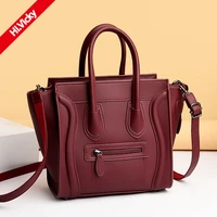 genuine leather handbag for women 2021 summer hot style ladies shoulder bag large capacity messenger bag classic red bags