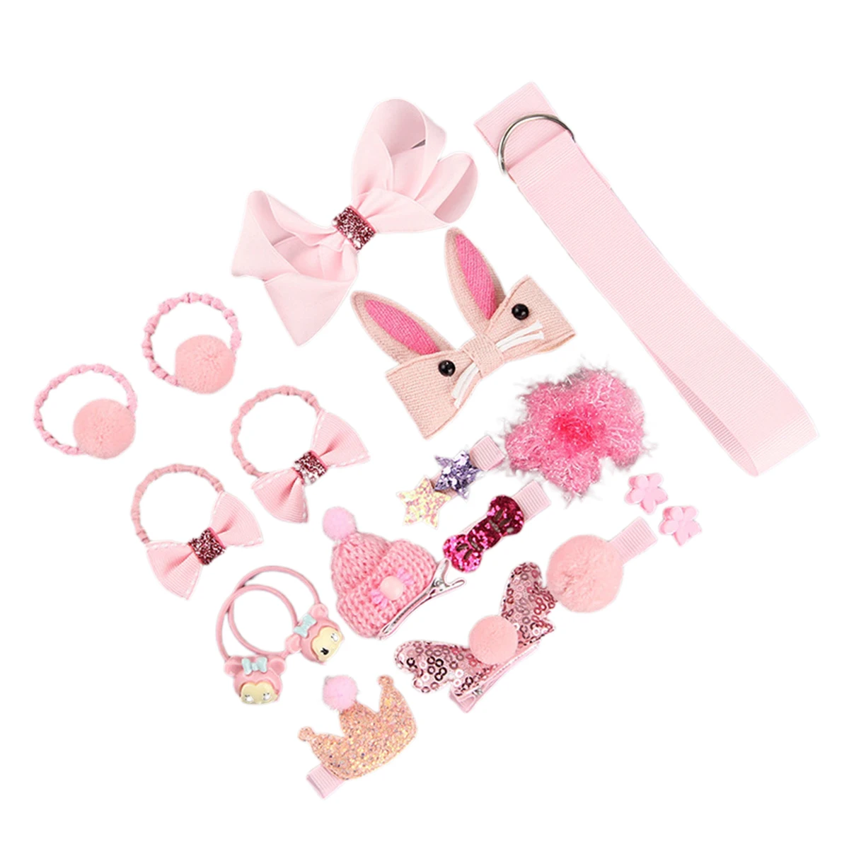 Baby Girl Cute Headband Turban Darling Bows Kids Headwear Elastic Hair Bands Clips Hairpins Set Accessories Gift | Детская одежда и