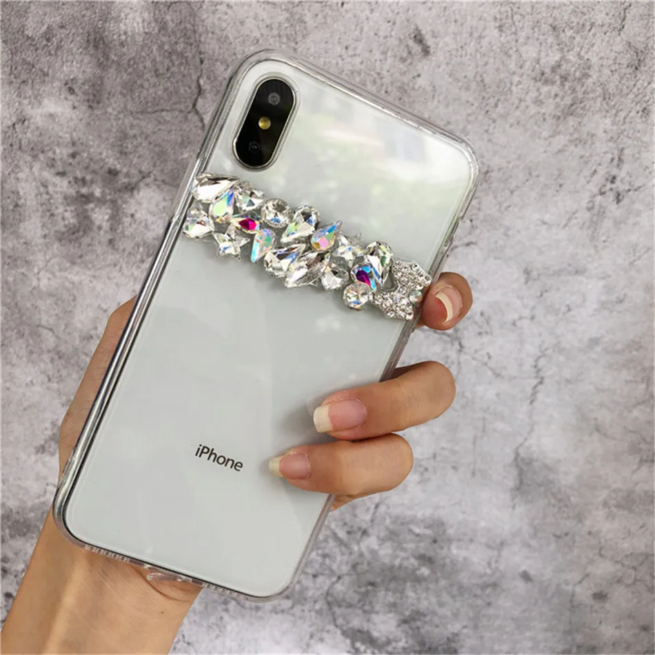 KJOEW мягкий чехол для iPhone XR X 8 7 6s Plus, блестящий прозрачный ТПУ для iPhone XS MAX, чехол для телефона, чехол для телефона