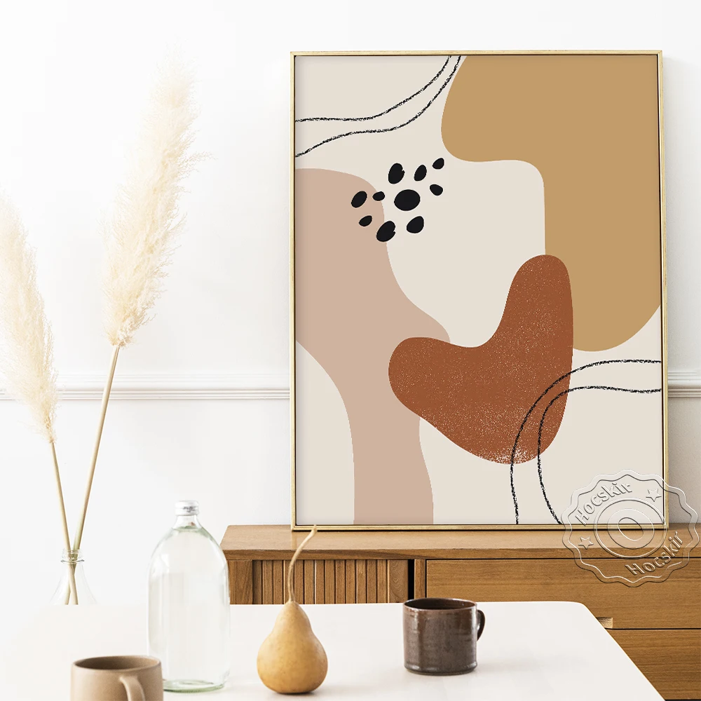 Абстрактные формы Терра художественные принты плакаты минимализм земные