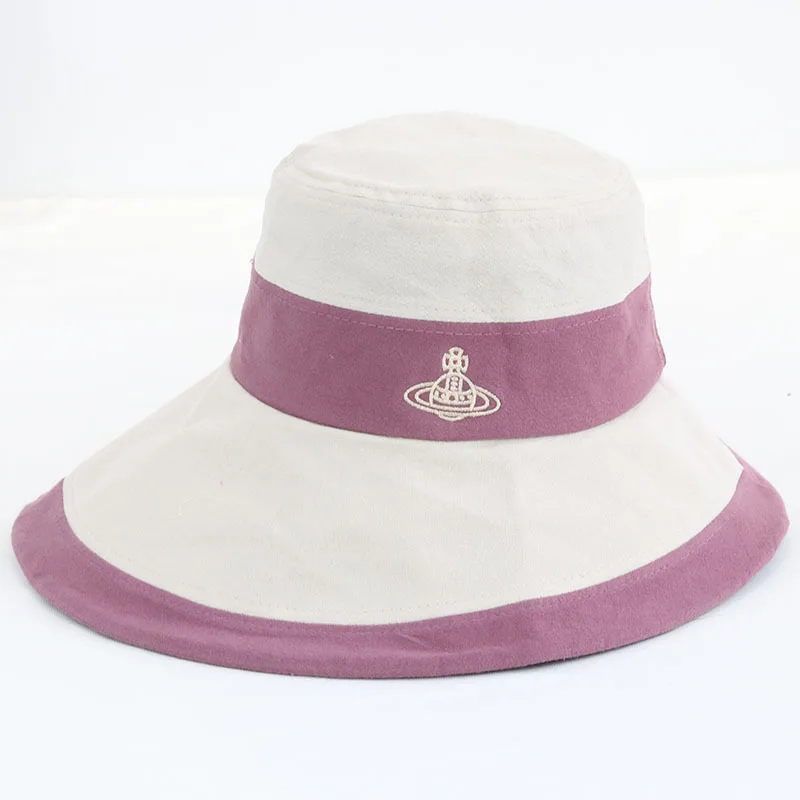 

Cotton and Linen Embroidery Bucket Hats Panama Women Sunhat Outdoor Recreation All-match Hat Windshield Beach Tourism Sun Hat