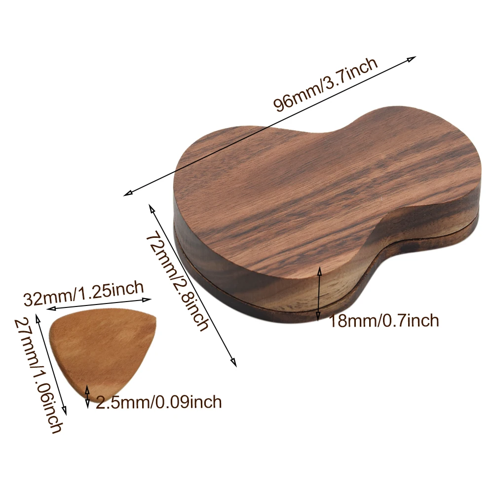 

3pcs Smooth Surface With Case Portable Bass Ukulele Replacement Accessories Gift Tool Acoustic Electric Wooden Guitar Picks