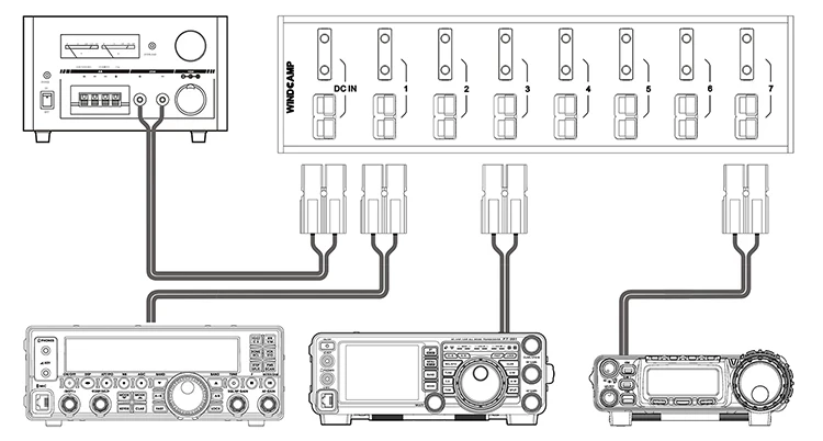 

Latest version WINDCAMP HAm Radio AP-8 POWERPOLE SPLITTER 8 Channel power supply Anderson Power pole