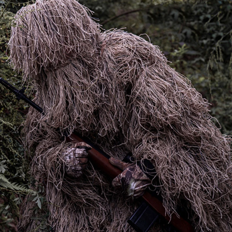 Пустынная шерстяная камуфляжная одежда желтая для снайпера благоприятной охоты