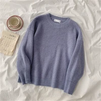 autumn winter sweater women casual knitted sweater pullovers korean solid loose long sleeve knitted tops