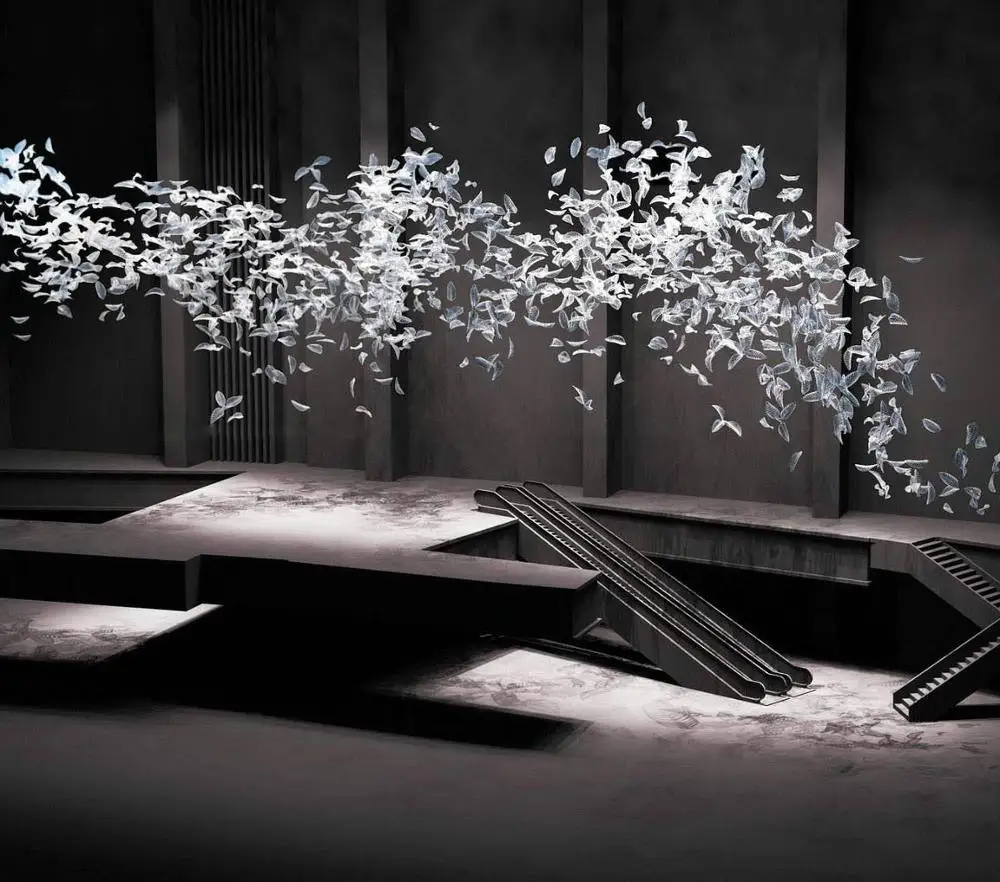 Подвесной стеклянный светильник в стиле АР деко украшение для лэптопа