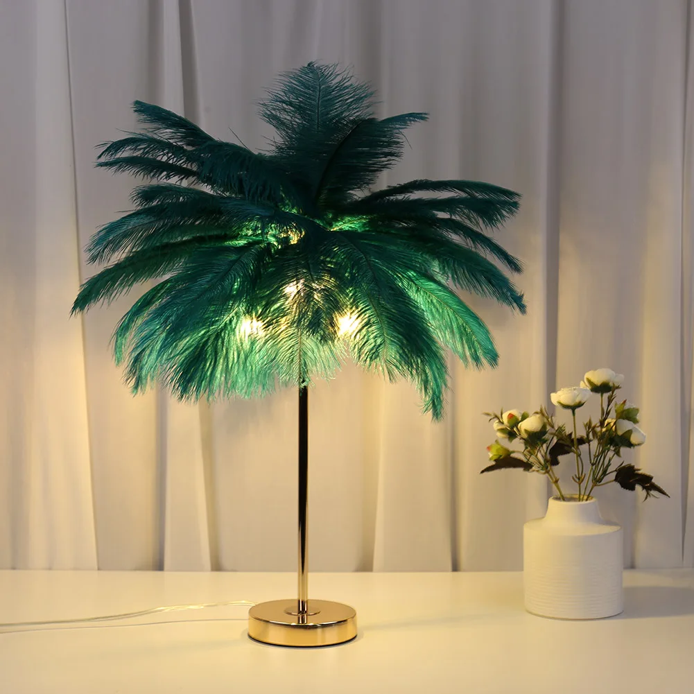 

Button Night Light Modern Nordic Style Feather Night Light Bedside Reading Lamps Bedroom Party Wedding Romantic Room Decoration