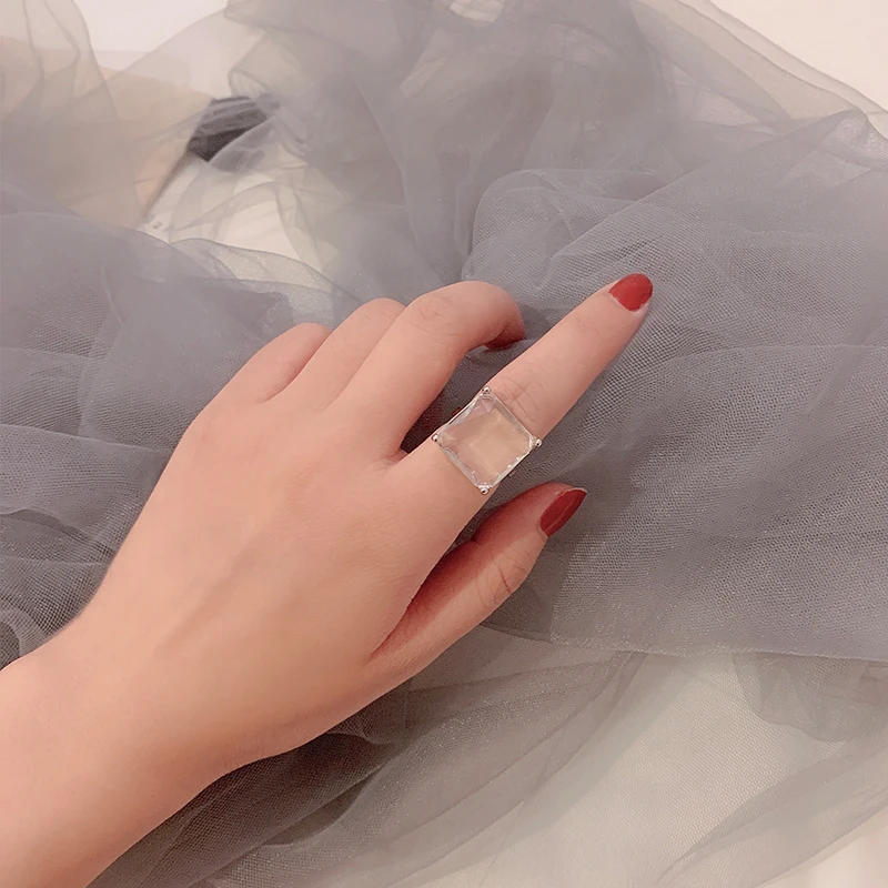 Новое прозрачное геометрическое Несимметричное складное металлическое