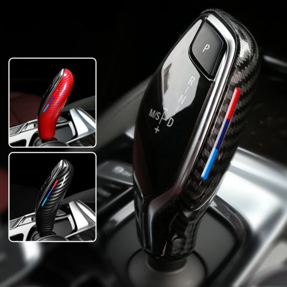 

Car Gear Shift Knob Cover Handbrake Lever Protector Auto Interior Decoration For BMW G30 G31 G01 G02 G32 5 Series X3 G08 G38