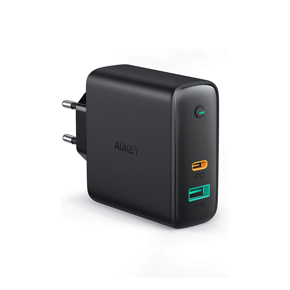 

AUKEY PA-D3 60W USB-C PD Fast Wall Charger EU Plug Quick Charge Charging Station for Phone Tablet laptop
