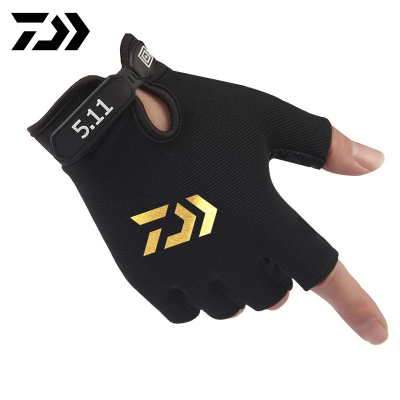 Новинка 2021 камуфляжные перчатки Daiwa для рыбалки дышащие охотничьи нескользящие