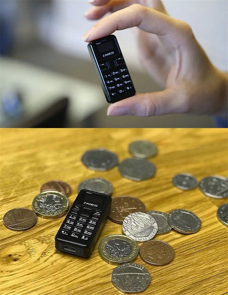 ZANCO Tiny T1 самый маленький в мире мобильный телефон разблокированный основной мини мобильный телефон для пожилых людей и детей портативный