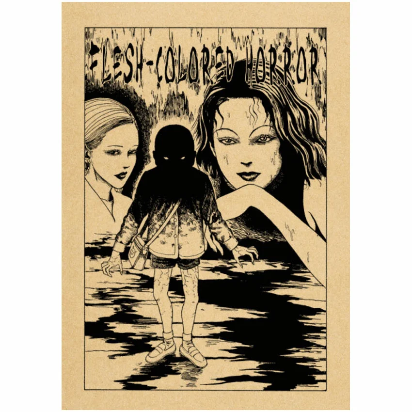 Настенные плакаты Junji Ito настенные бумажные аниме декор для спальни дома