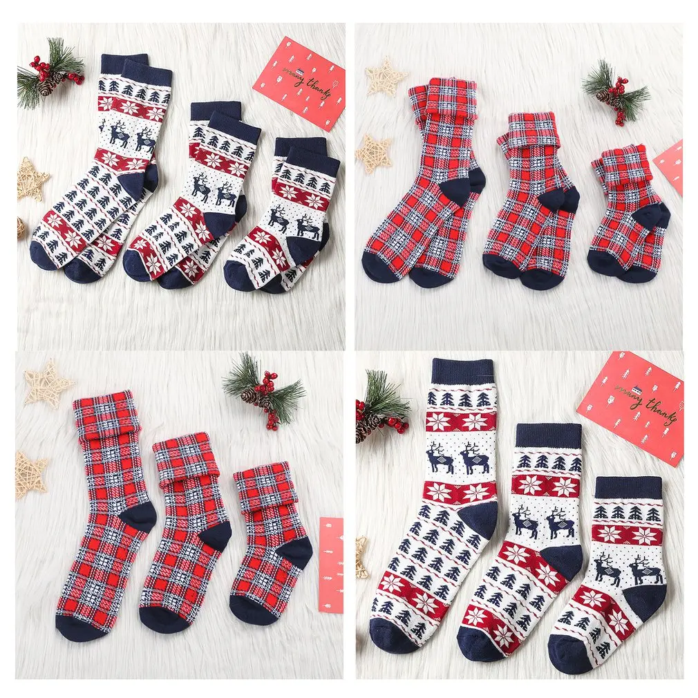 

New Year 2020 Christmas Funny Elk Socks Cotton Printing Socks Leisure Winter Keeping Warm Socks