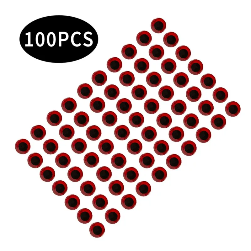 100 шт./лот 3/4/5/6 мм голографические глаза для рыболовной приманки 3D имитация мухи