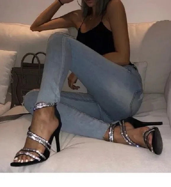 

2019 sexy nightclub luxury diamond High Heels Sandals sandals
