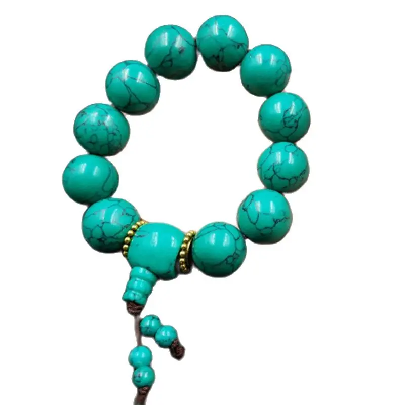 

Optimized Natural Turquoise Ball Bead Bracelet 20mm Ball Bead Bracelet