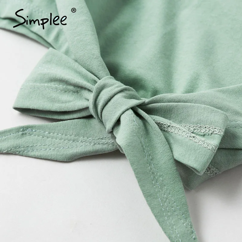 Simplee Сексуальная женская футболка Топы весна лето женские хлопковые топы рубашки