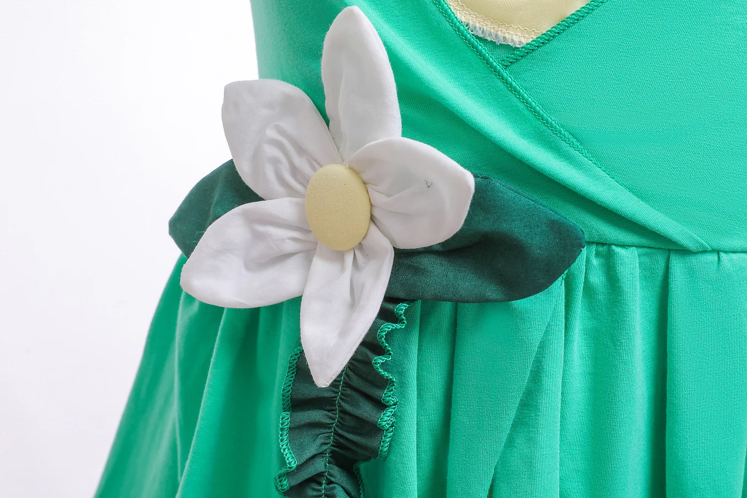 Платье для девочек Костюм зеленой лягушки принцессы и тианы Детская одежда