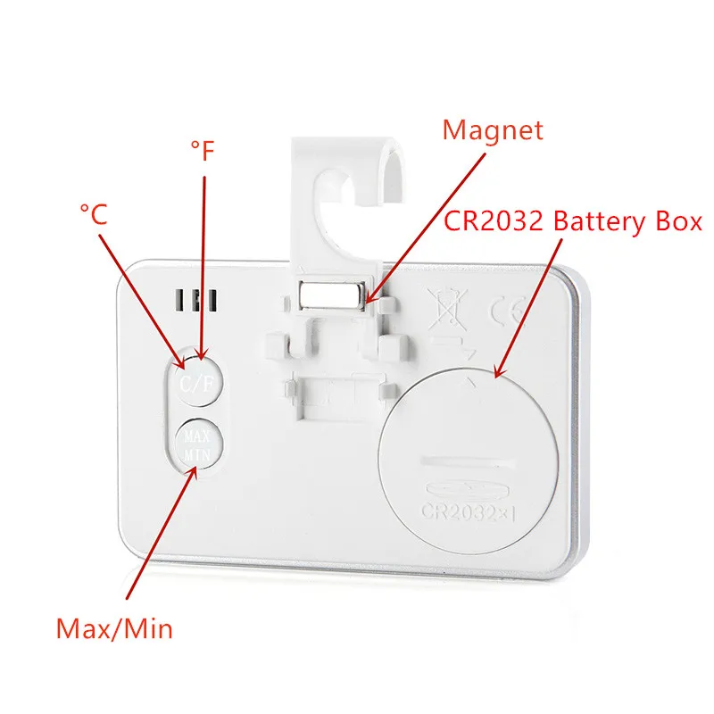 3 цвета цифровой термометр для дома C/F дисплей температура в холодильнике метр с