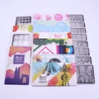 Набор пластин для стемпинга ногтей Beautybigbang XL-031-XL-070, 10 шт., крутые слова, цветок, животные, геометрия, дерево, кольцо