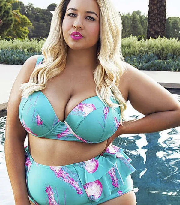 

2020 Fat Hot Selling Plus-sized Swimwear Europe America Split Type Bikini Bathing Suit Bikini /30