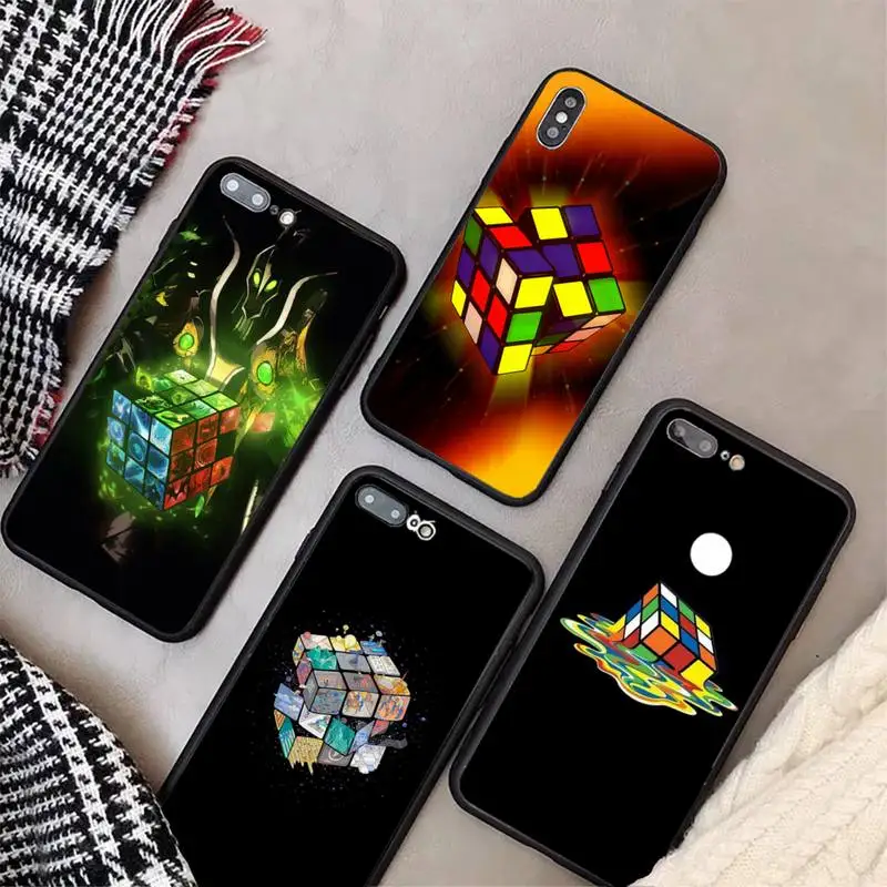 

rubik's cube Phone Case for Samsung LITE A750 A8 PLUS A40 A50 A50S A30S A70 A10S A20S A51 A52 A72 cover
