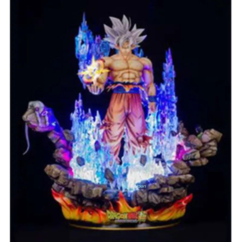 2" Dragon Ball Z статуя Супер Saiyan бюст Ultra Instinct Сон Гоку полноразмерный портрет светодиодный GK экшн-модель игрушечная коробка 60 см Z2608
