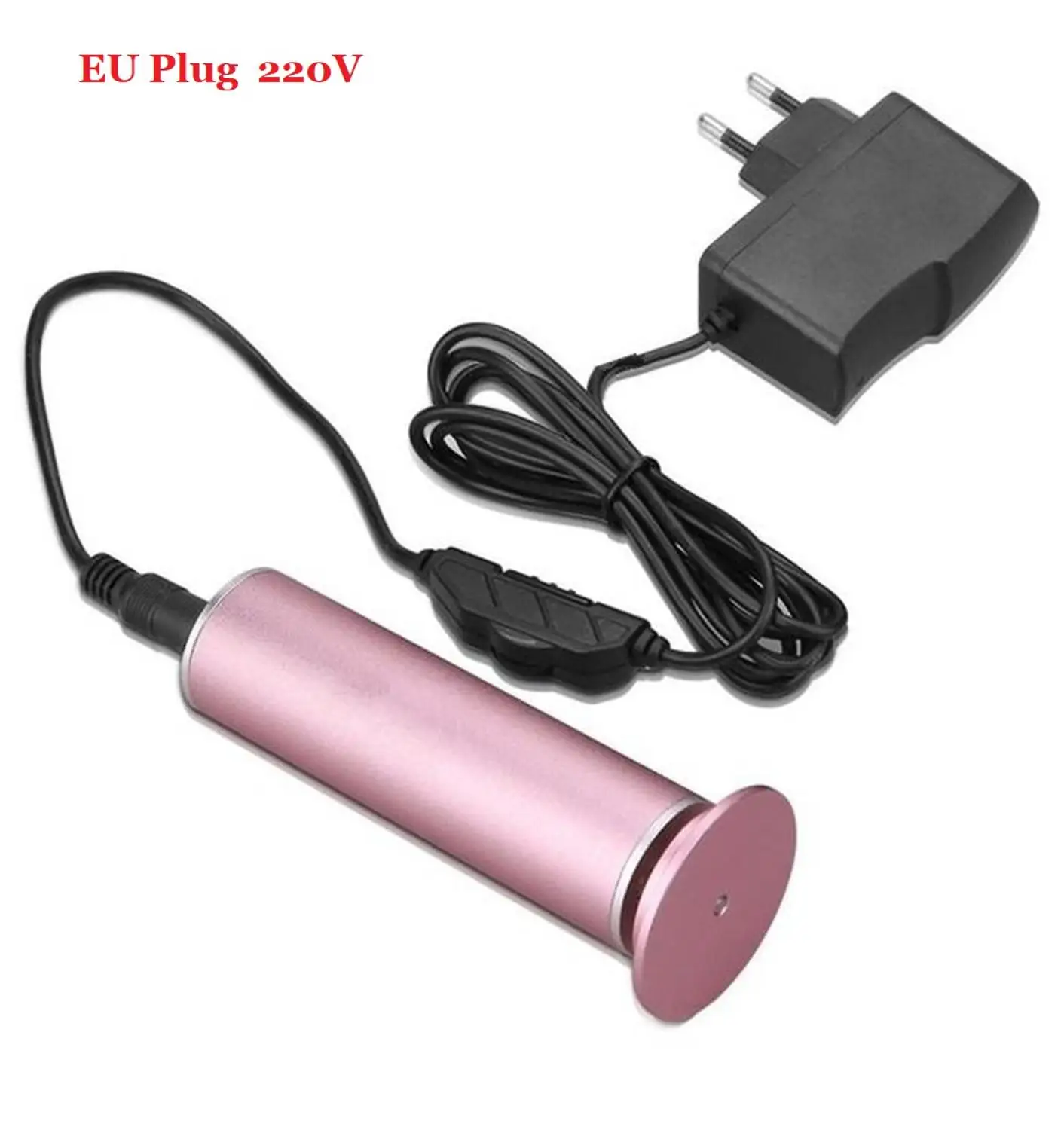 Pink and EU Plug Электропилка для стоп Скорость Регулируемый круги из шкурки мозолей Remover Педикюр быстро щётка-очиститель для ног жесткий треснувший сухой удаляет мертвую кожу - Цвет: Pink and EU Plug