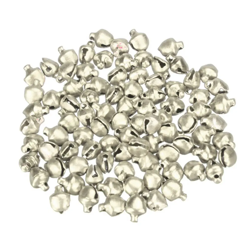 Маленькие алюминиевые колокольчики для украшения рождественской елки смешанные